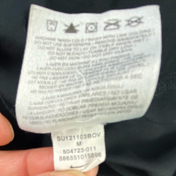 Nike Black Neon Yellow Dri-Fit Short Sleeve Athletic Shirt Men's size medium - Picture 6 of 10